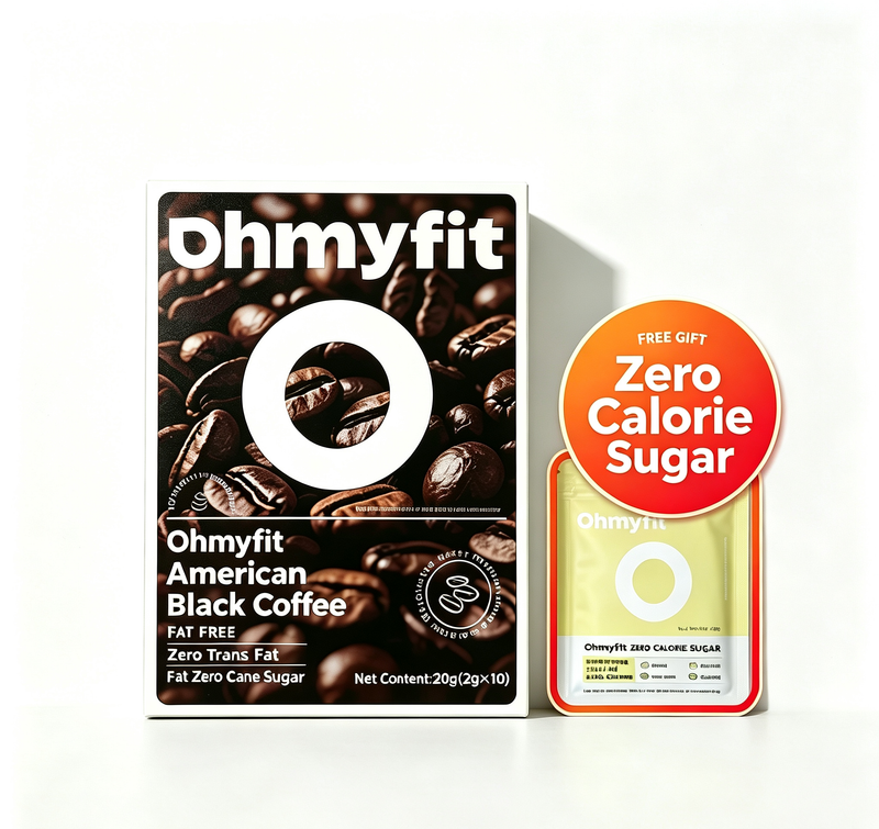 OHMYFIT American Black Coffee (Free Zero-Calorie Sugar)