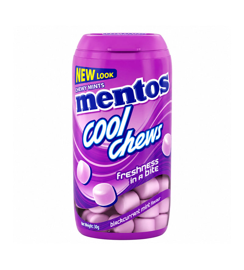 MENTOS Cool Chews Blackcurrant Mint Chewy Mints 30G