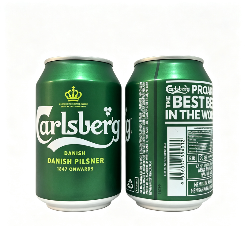 CARISBERG Danish Pilsner Beer 320ML alcohol content 5% vol