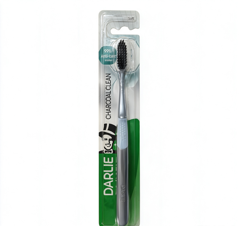 DARLIE TBRUSH CHARCOAL(S)1S Order note: Both colours of the Darlie Charcoal Clean toothbrushes are required.——灰 1S
