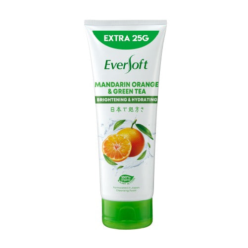 EVERSOFT 	Mandarin Orange & Green Tea Brightening & Hydrating Cleanser	195G