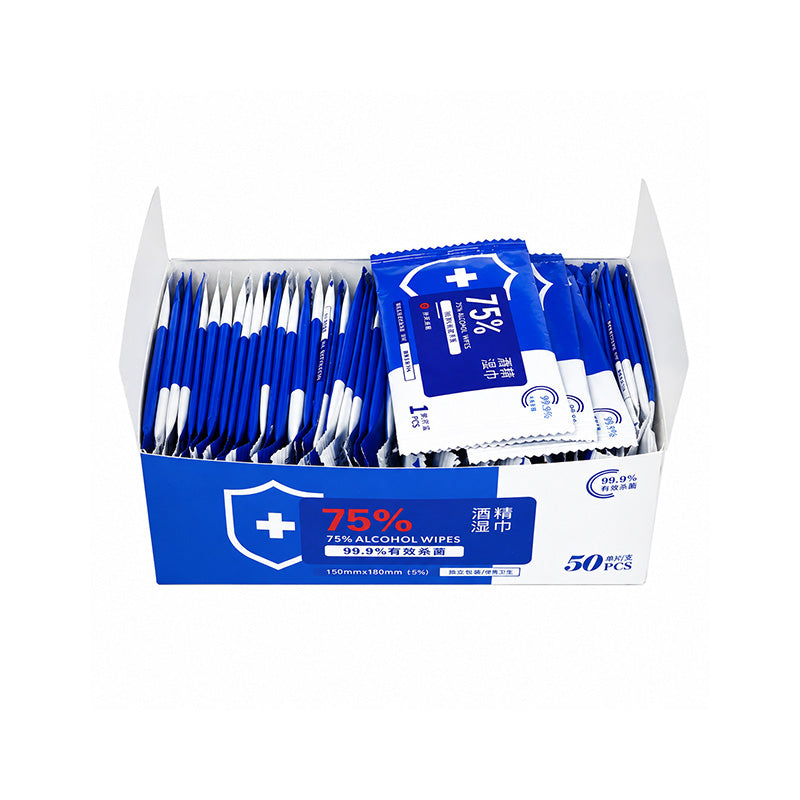 75% Alcohol Disinfectant Wipes 5 PCS Individual Portable Pack