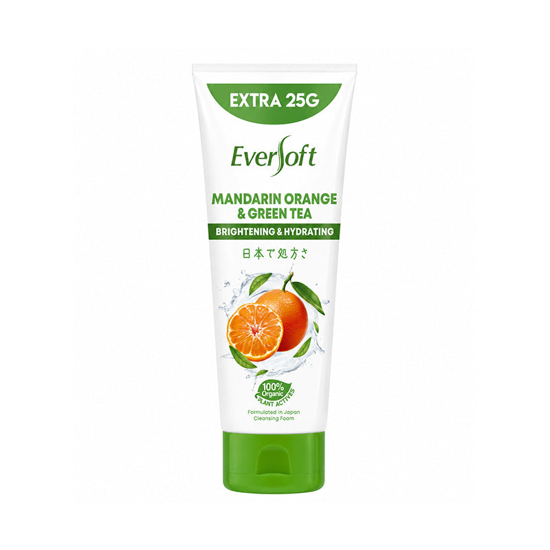 EVERSOFT 	Mandarin Orange & Green Tea Brightening & Hydrating Cleanser	195G