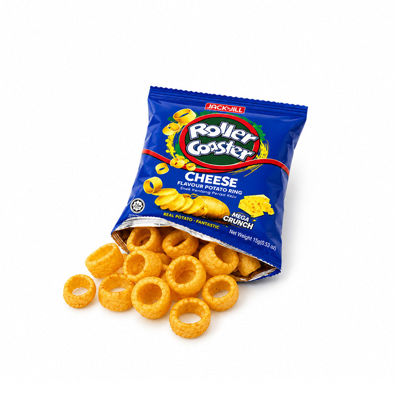 JACK`N JILL Roller Coaster Cheese Potato Ring 10-Pack Bag 15g×10 150g