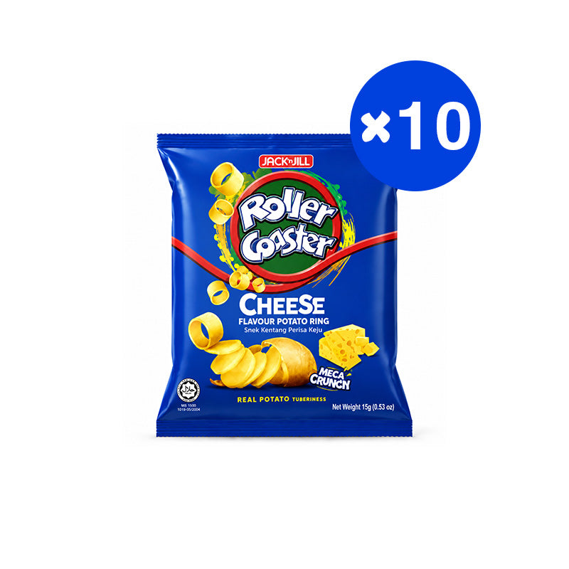 JACK`N JILL Roller Coaster Cheese Potato Ring 10-Pack Bag 15g×10 150g
