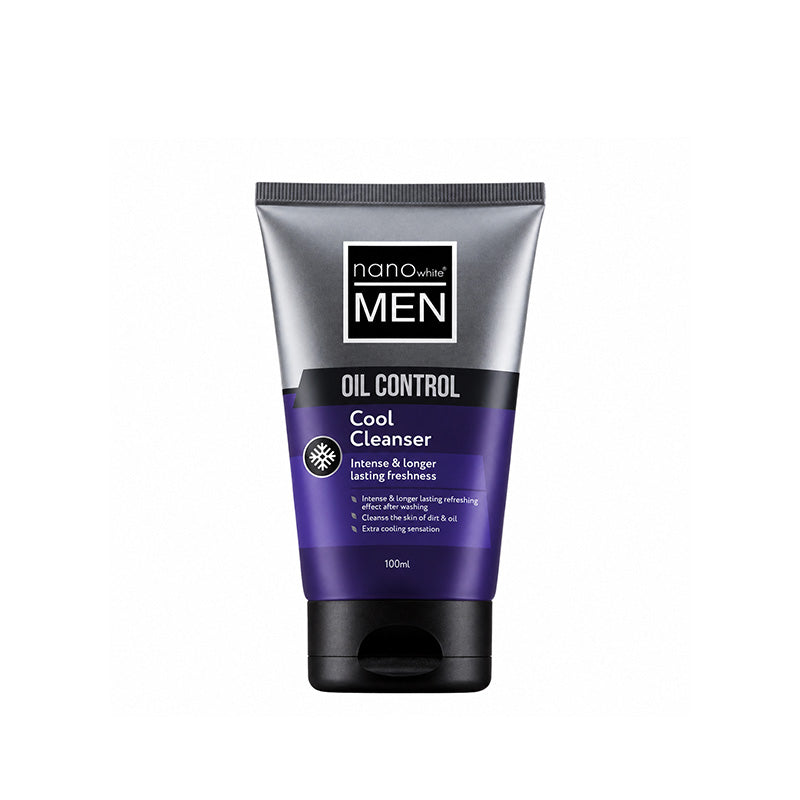 NANO WHITE MEN Oil Control Cool Cleanser for Men	100ml tube