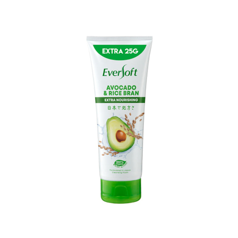 Eversoft Avocado & Rice Bran Extra Nourishing Cleansing Foam 195G