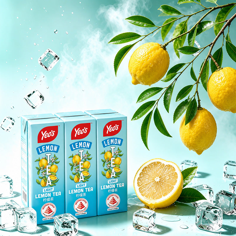 YEO'S Less Sugar Tetra Pack Drink 250ml × 6 Pack