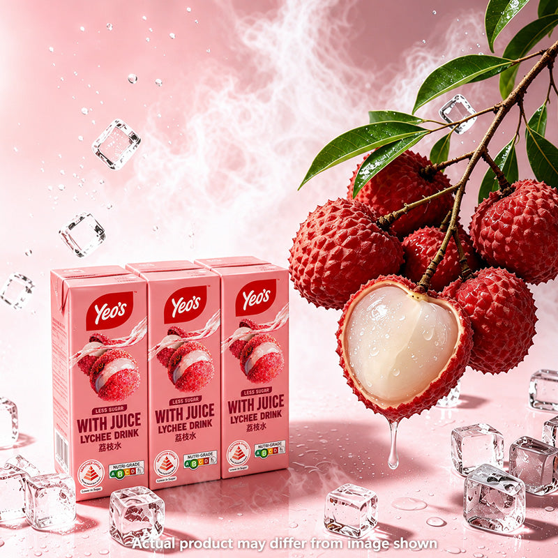 YEO'S Less Sugar Tetra Pack Drink 250ml × 6 Pack