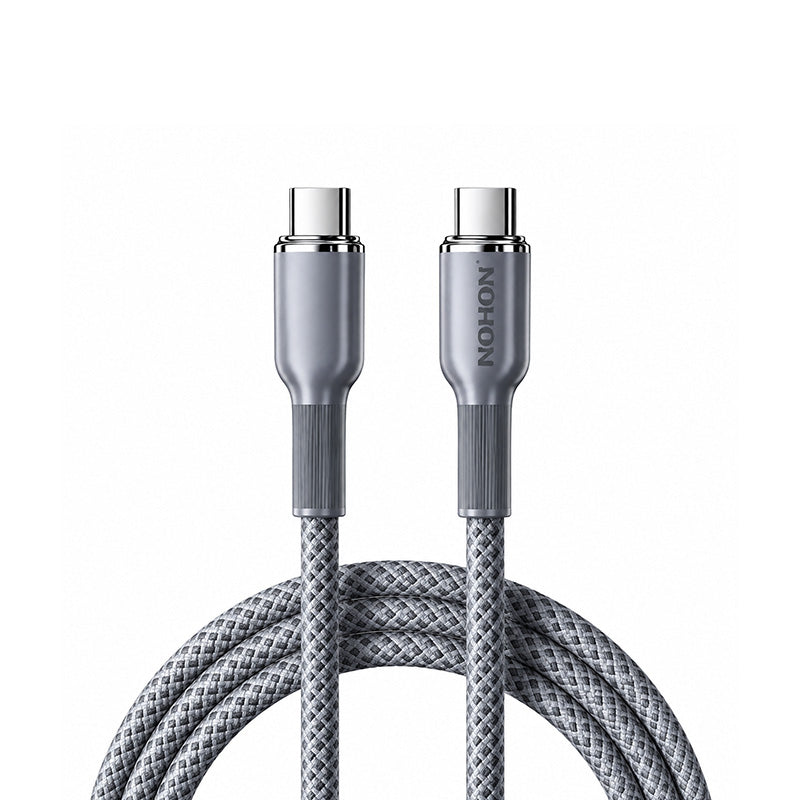 NOHON Lava Grey Braided Fast Charging Cables (2PCS Pack)