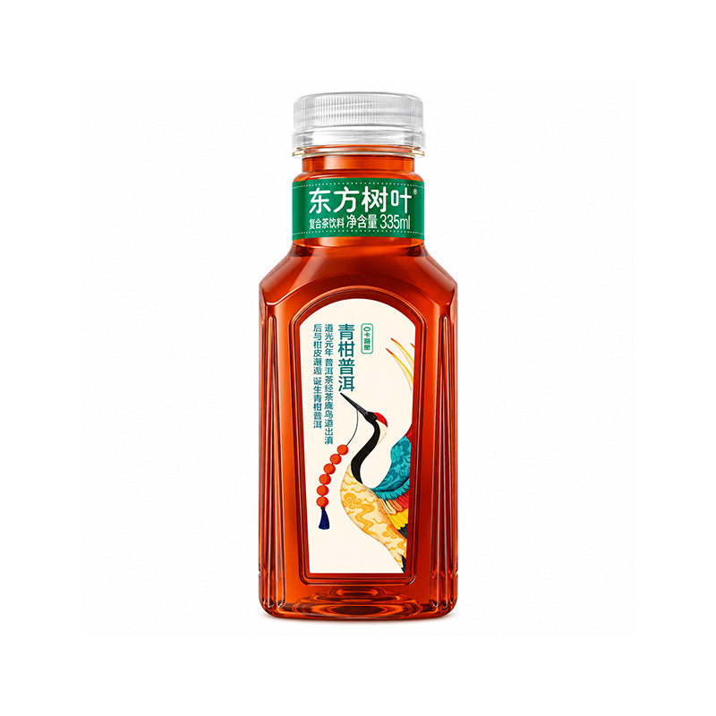 Nongfu Spring Oriental Leaf Mandarin Pu'er Tea 335ml, Zero Sugar Zero Calorie Tea Drink