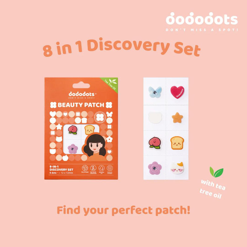 DODODOTS	Tea Tree Oil 8-in-1 Cartoon Pimple Patch Discovery Set	8S
