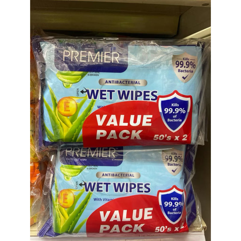 PREMIER SANMZING WIPES 2*50S