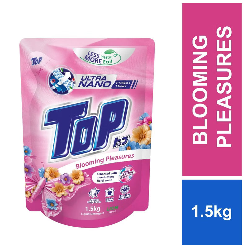 TOP TOP Ultra Nano Fresh Tech Blooming Pleasure Liquid Detergent 1.5KG
