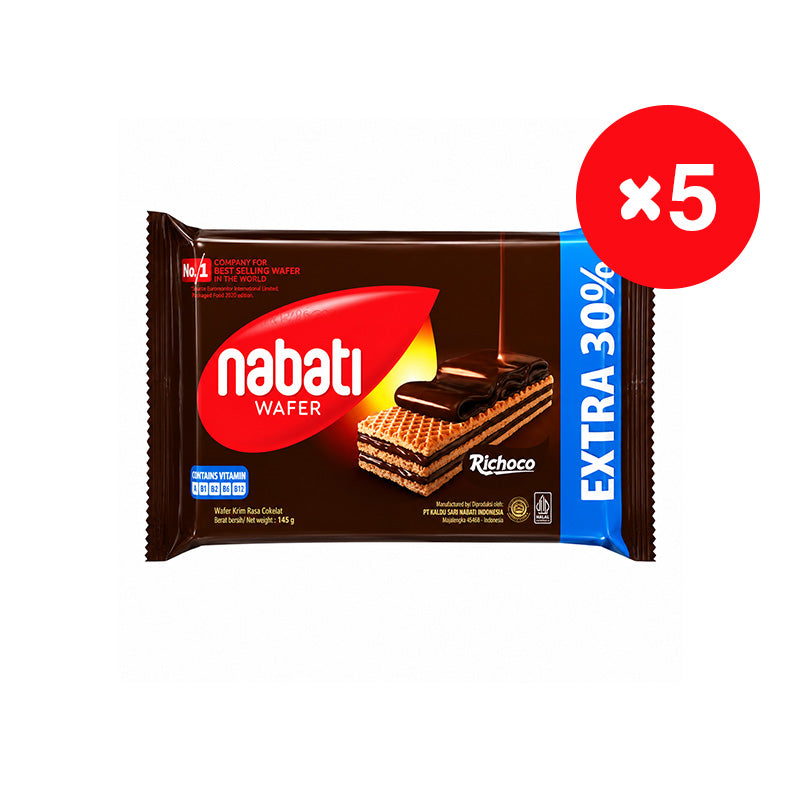 NABATI Wafer 5-Pack Bag