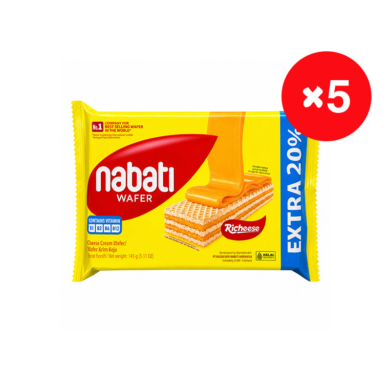 NABATI Wafer 5-Pack Bag