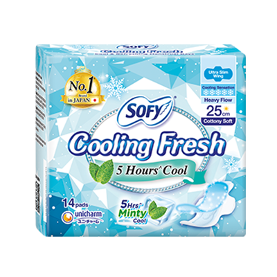 SOFY Cooling Fresh Refreshing Mint 25CM*14