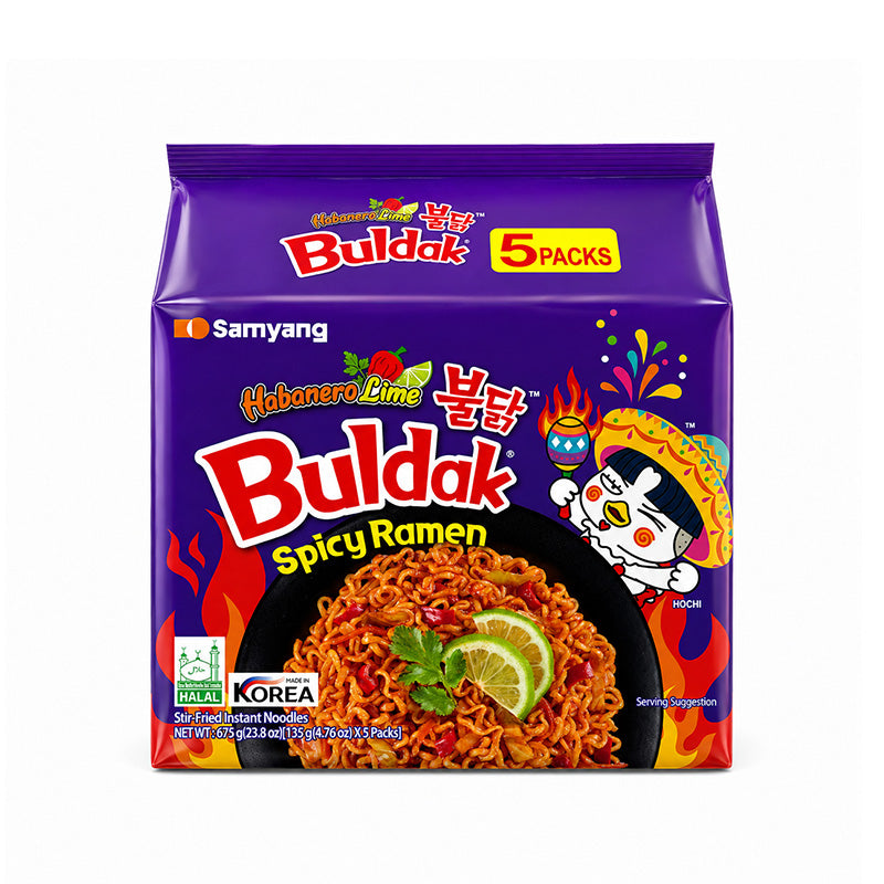 SAMYANG Buldak Lime Spicy Ramen 5 Packs